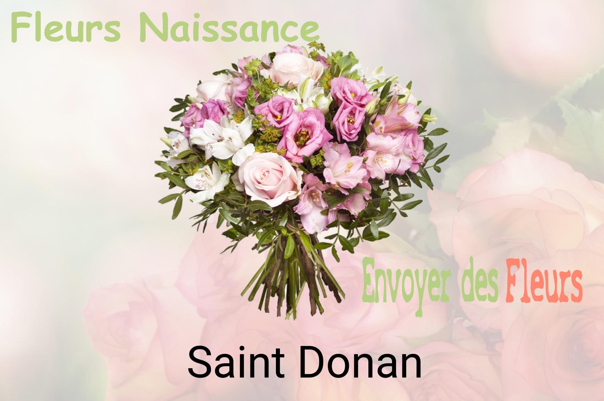 Bouquet de fleurs de naissance livré à Saint-Donan
